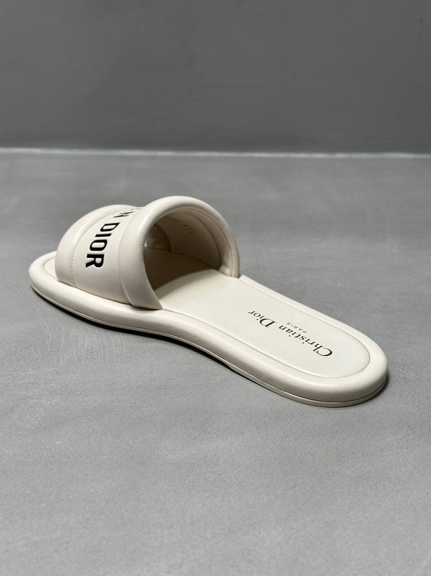 DIOR Slides side view - Women's luxury Shoes