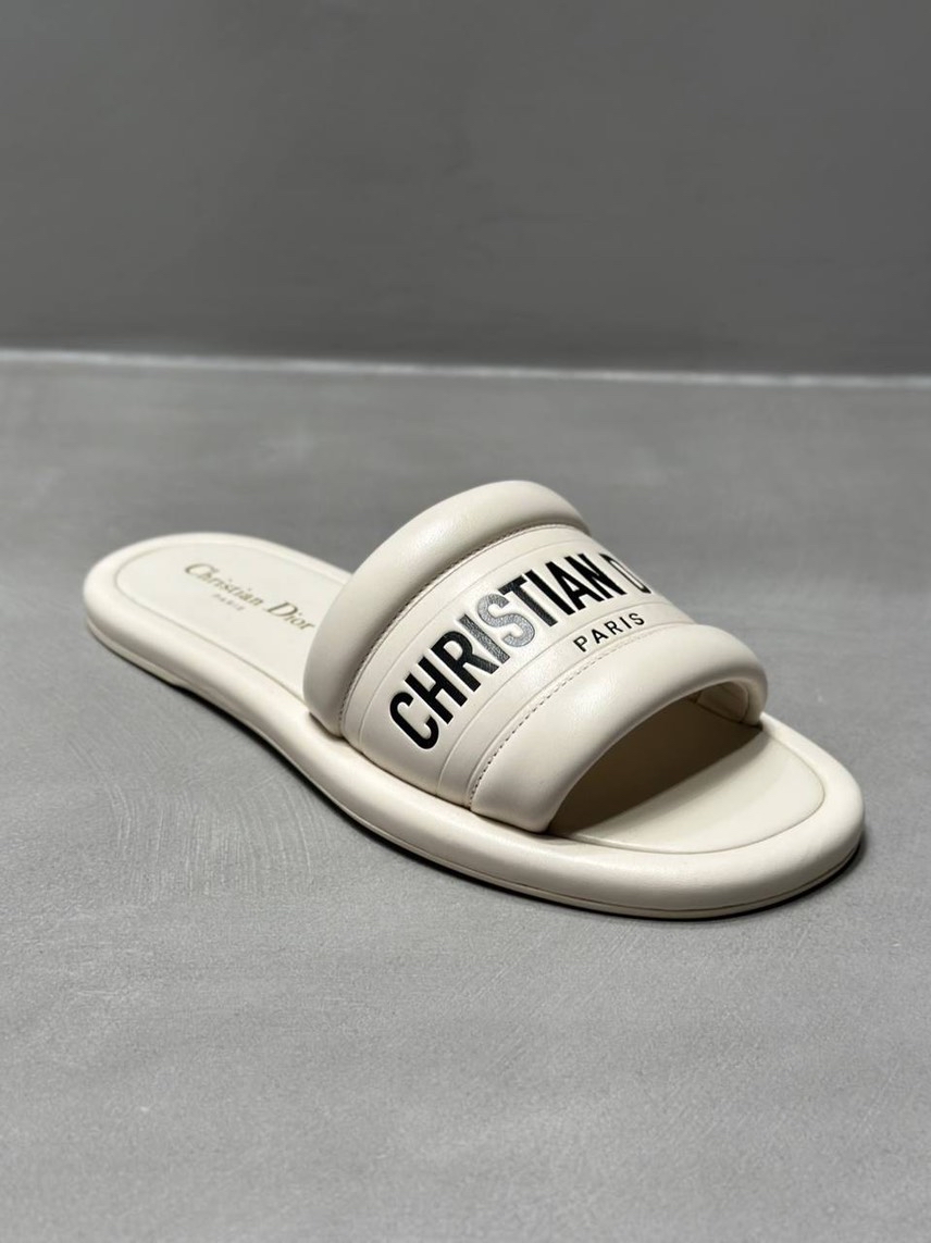 DIOR Slides front view - Women's luxury Shoes