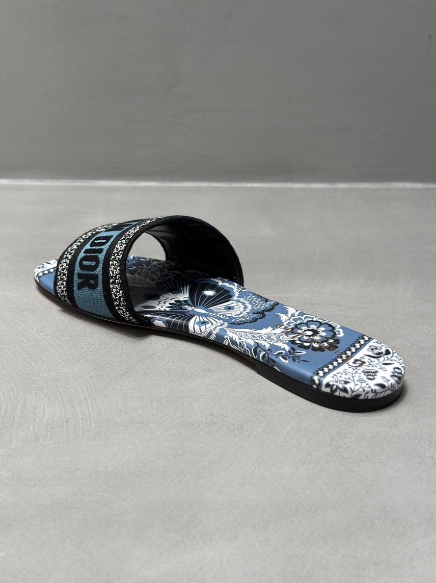 DIOR Slides side view - Women's luxury Shoes