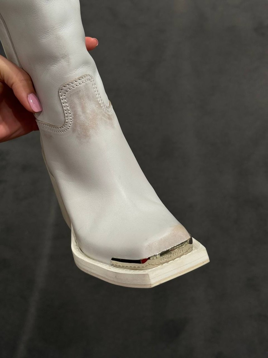 MIU MIU Boots side view - Women's luxury Shoes