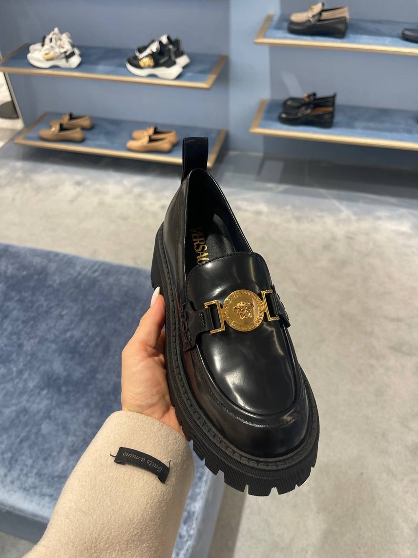 VERSACE Loafers side view - Women's luxury Shoes