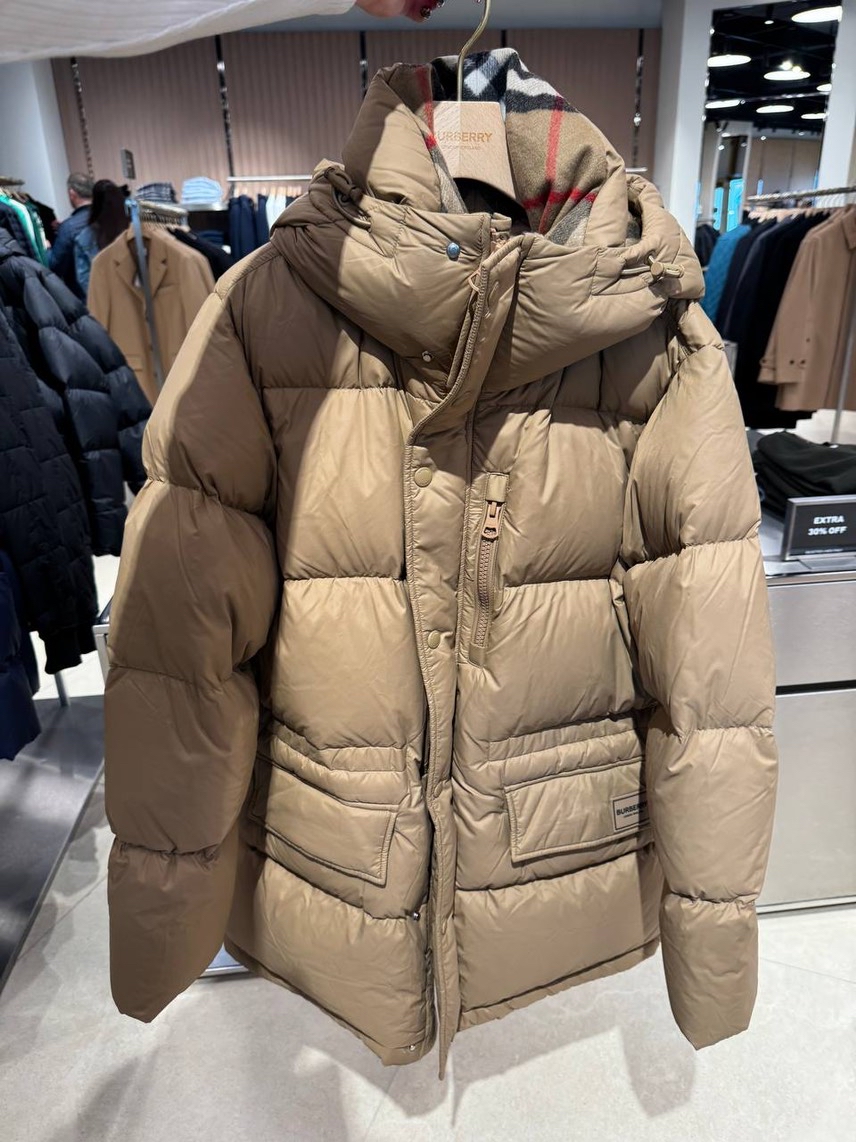 BURBERRY Down jacket front view - Men's luxury Clothes