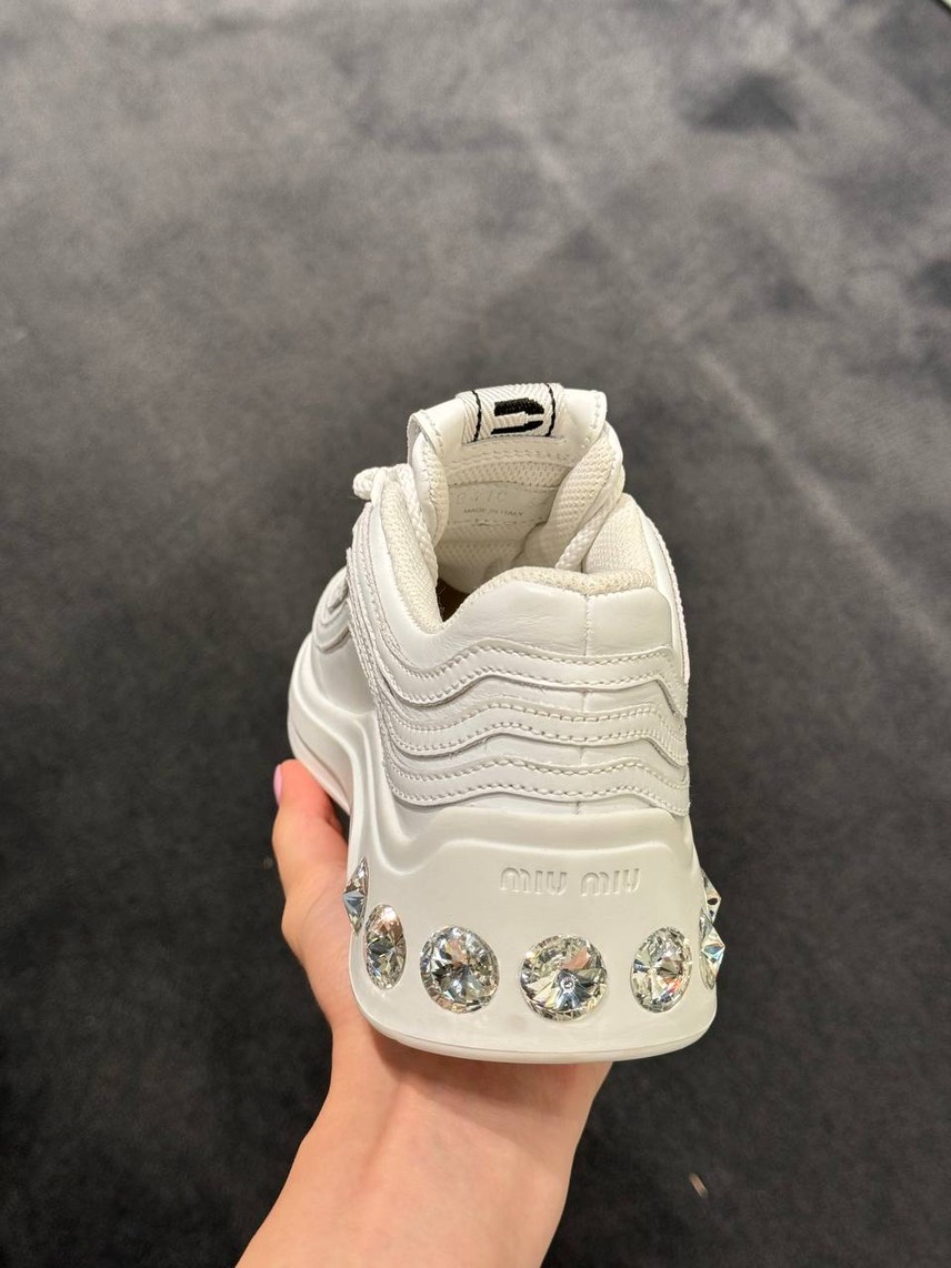 MIU MIU Sneakers side view - Women's luxury Shoes