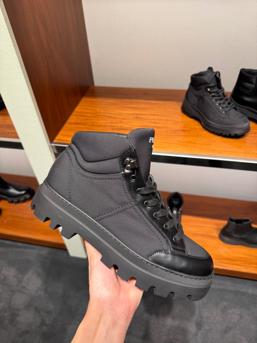 PRADA Boots front view - Men's luxury Shoes