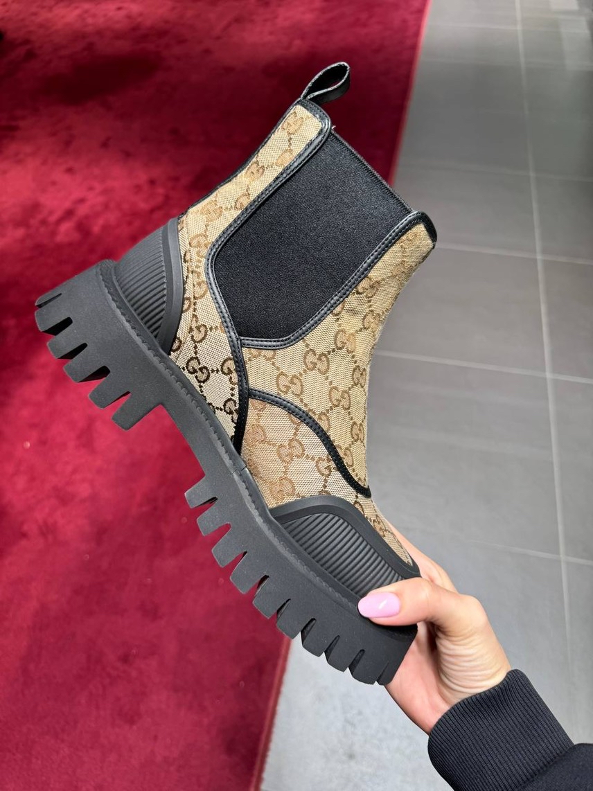 GUCCI Boots front view - Men luxury Shoes