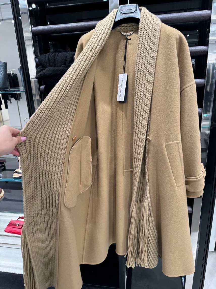 ERMANNO SCERVINO Coats side view - Women's luxury Clothes