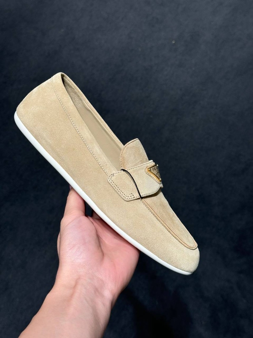 PRADA Moccasins side view - Women's luxury Shoes