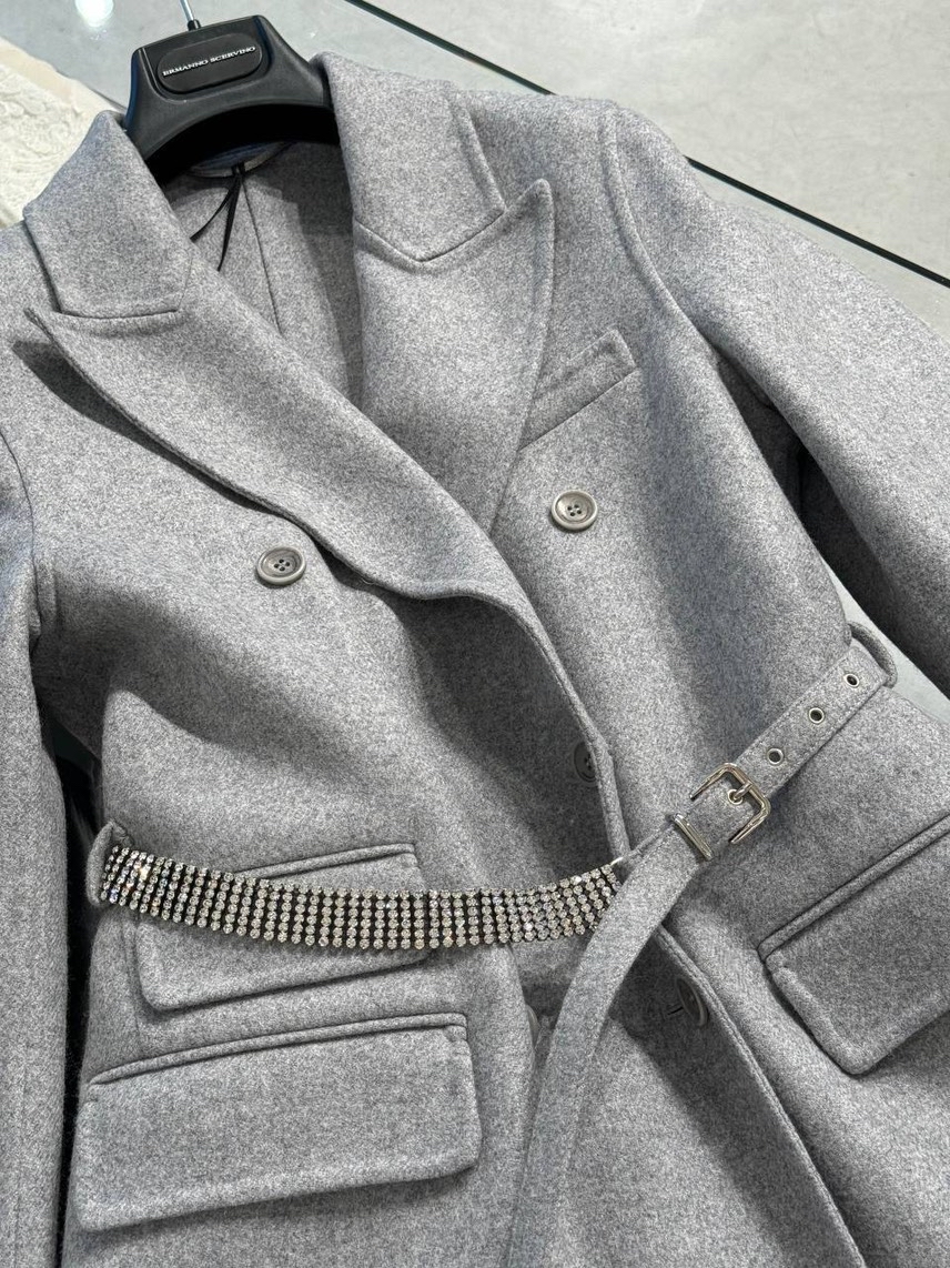 ERMANNO SCERVINO Coats side view - Women's luxury Clothes