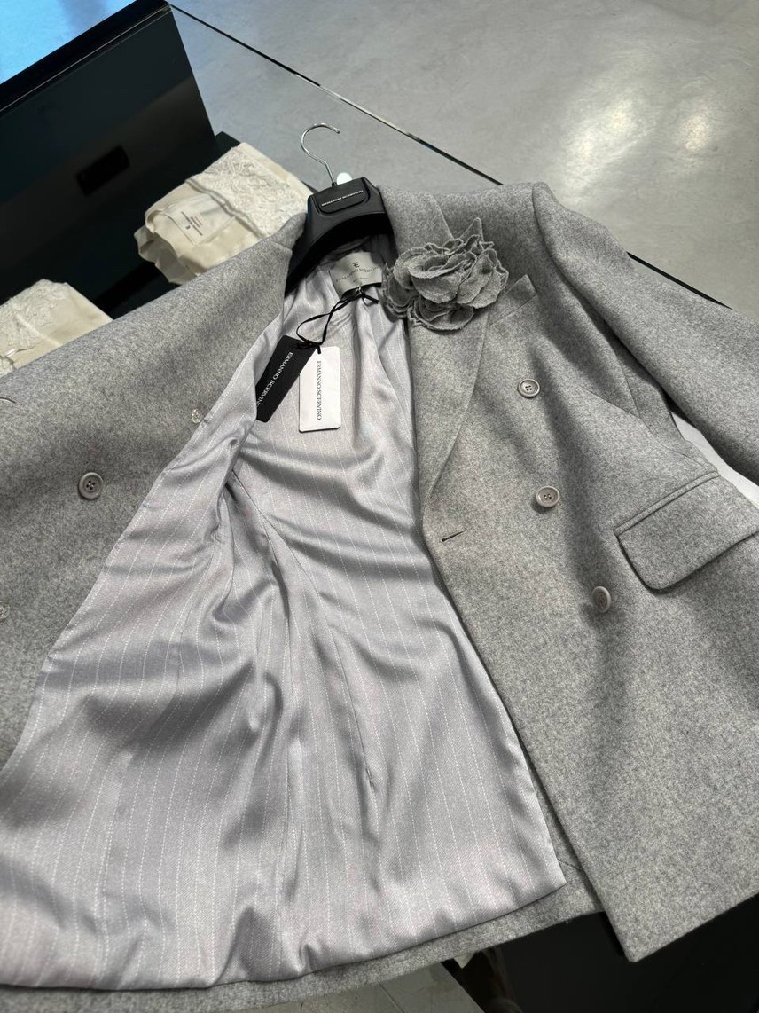 ERMANNO SCERVINO Coats side view - Women's luxury Clothes