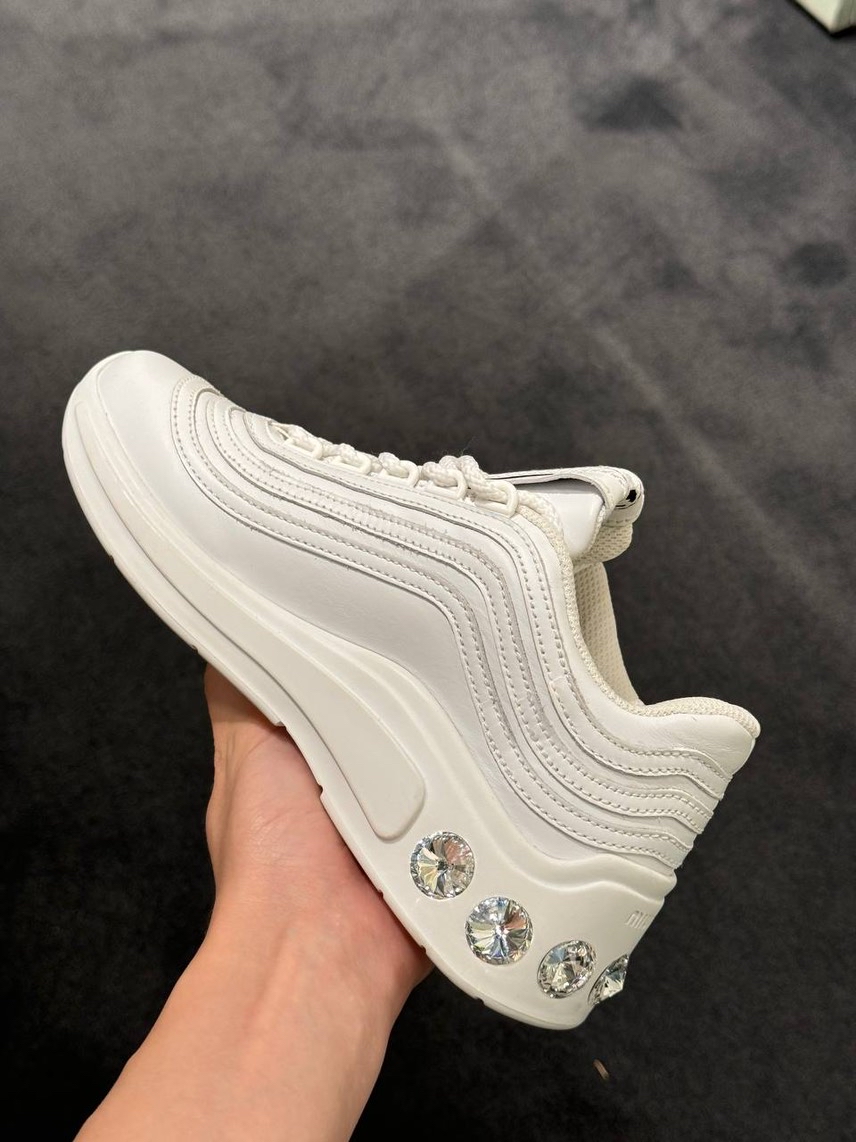 MIU MIU Sneakers side view - Women's luxury Shoes