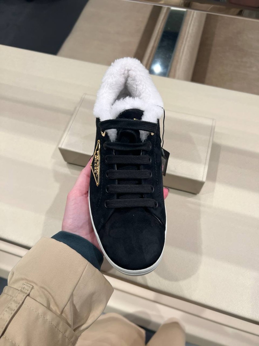 PRADA Sneakers side view - Women's luxury Shoes