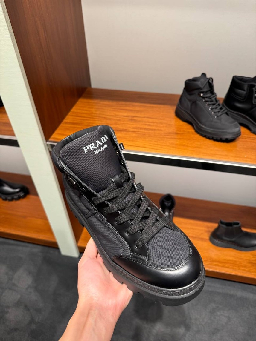 PRADA Boots side view - Men's luxury Shoes