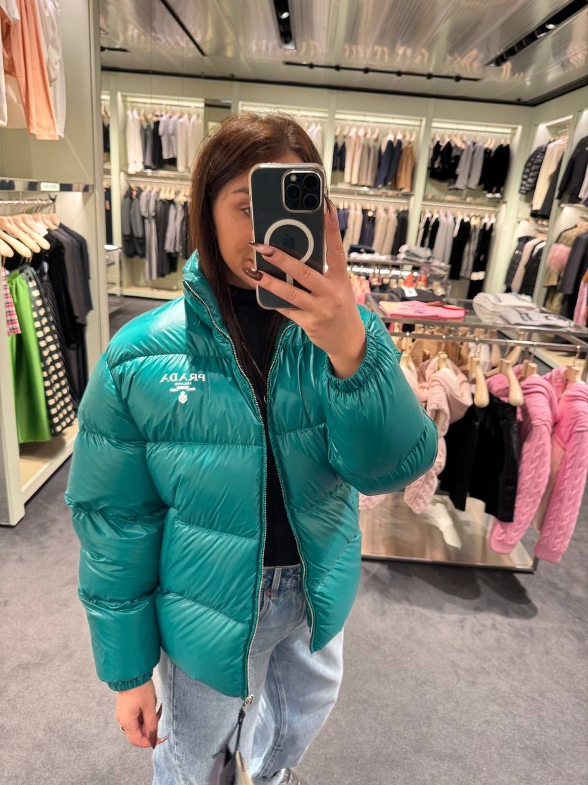 PRADA Down jacket side view - Women's luxury Clothes