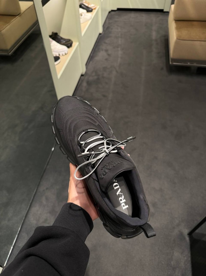 PRADA Sneakers side view - Women's luxury Shoes