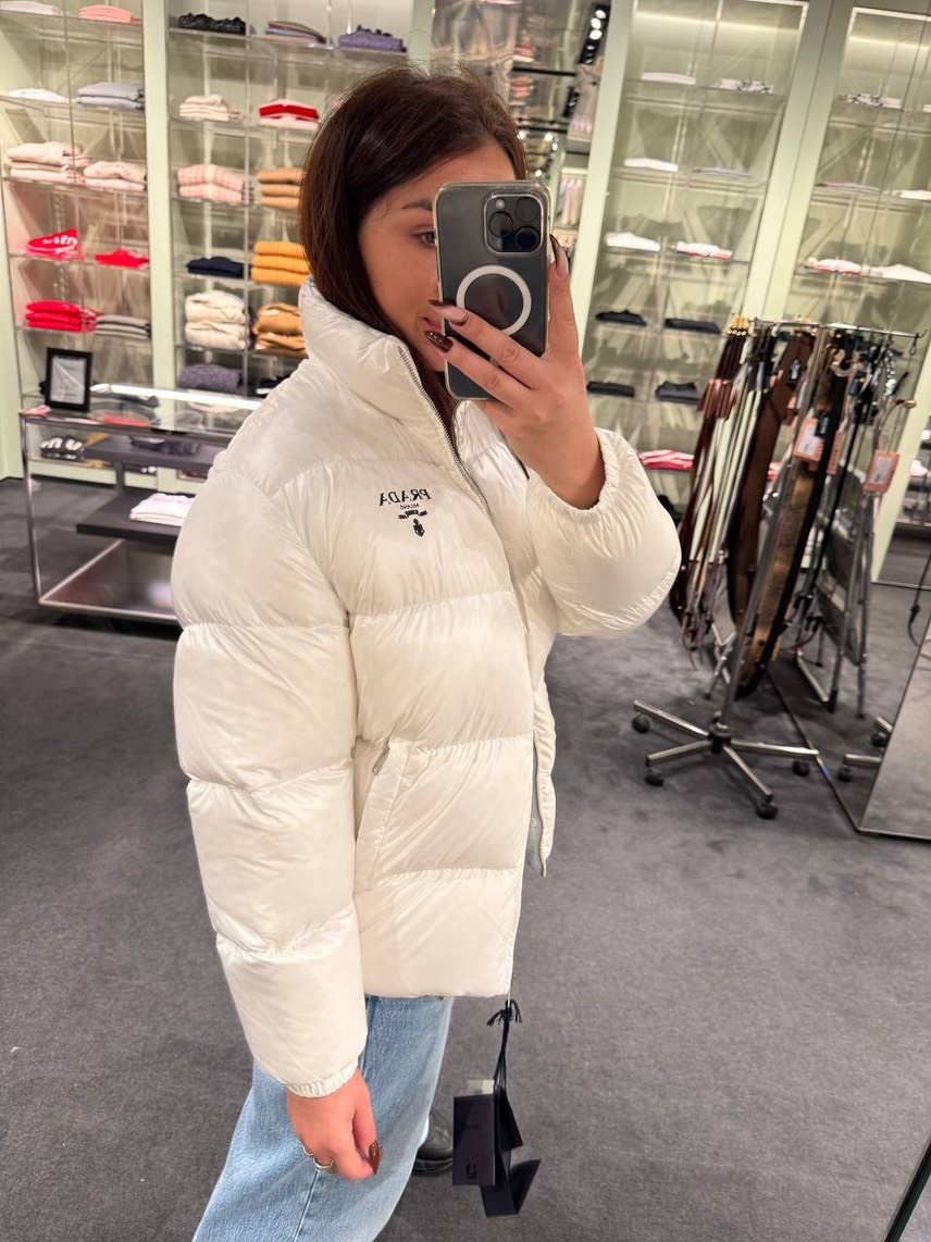 PRADA Down jacket side view - Women's luxury Clothes