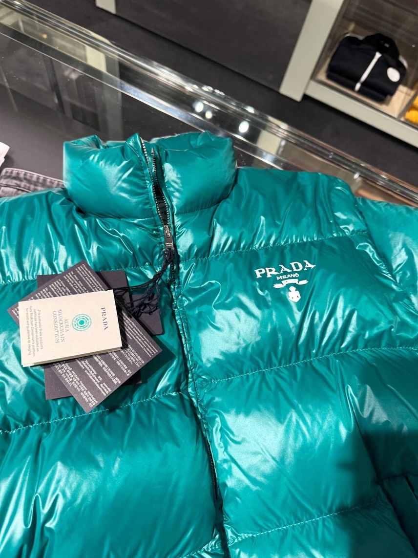 PRADA Down jacket side view - Women's luxury Clothes