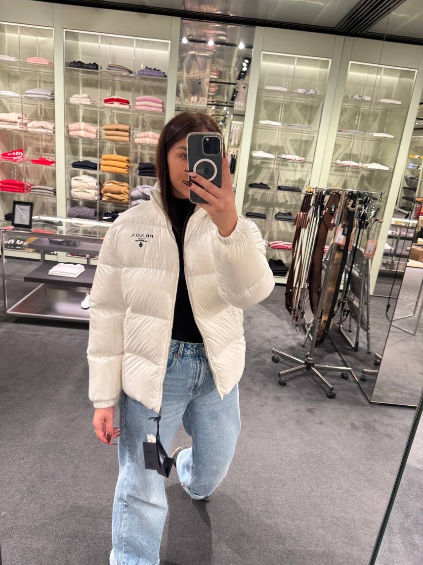 PRADA Down jacket side view - Women's luxury Clothes