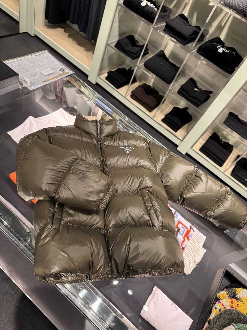 PRADA Down jacket front view - Women's luxury Clothes