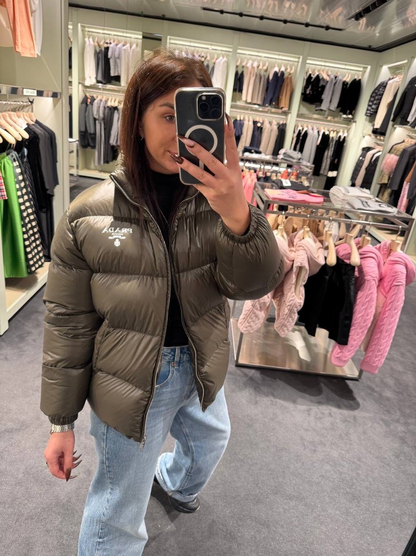 PRADA Down jacket side view - Women's luxury Clothes