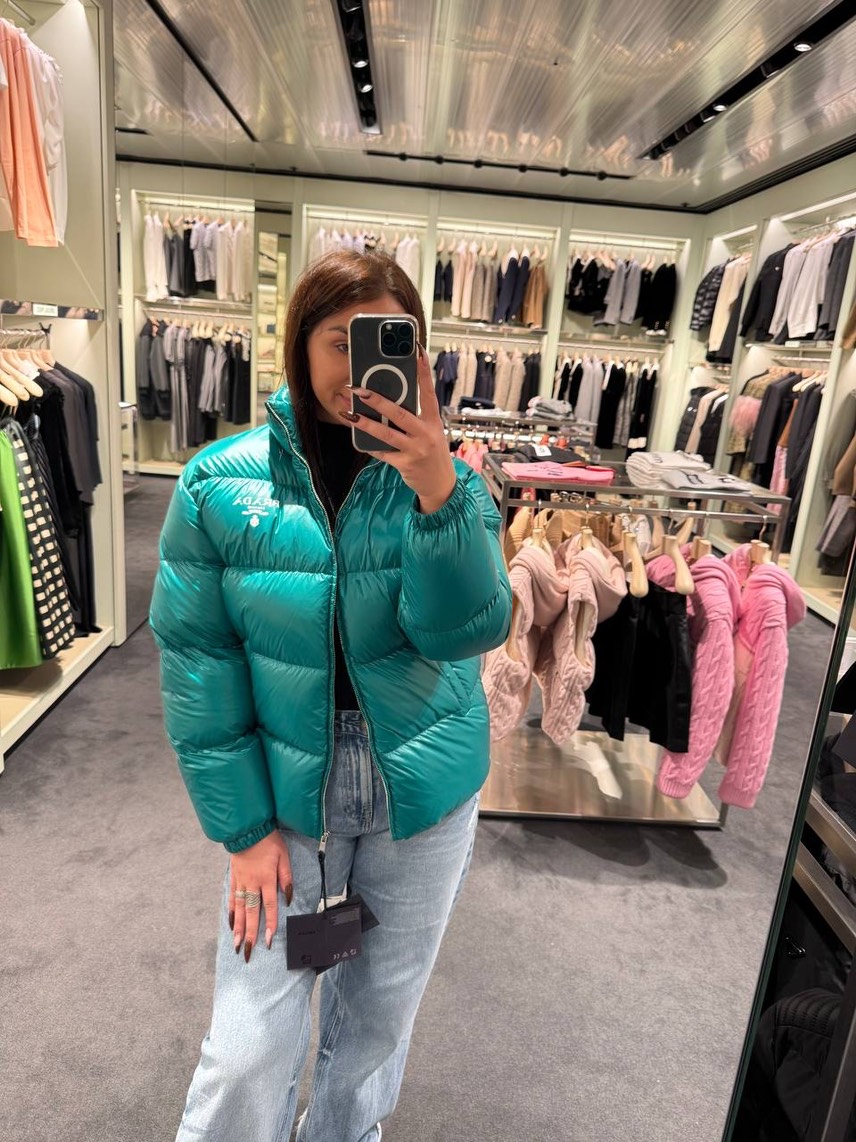 PRADA Down jacket side view - Women's luxury Clothes