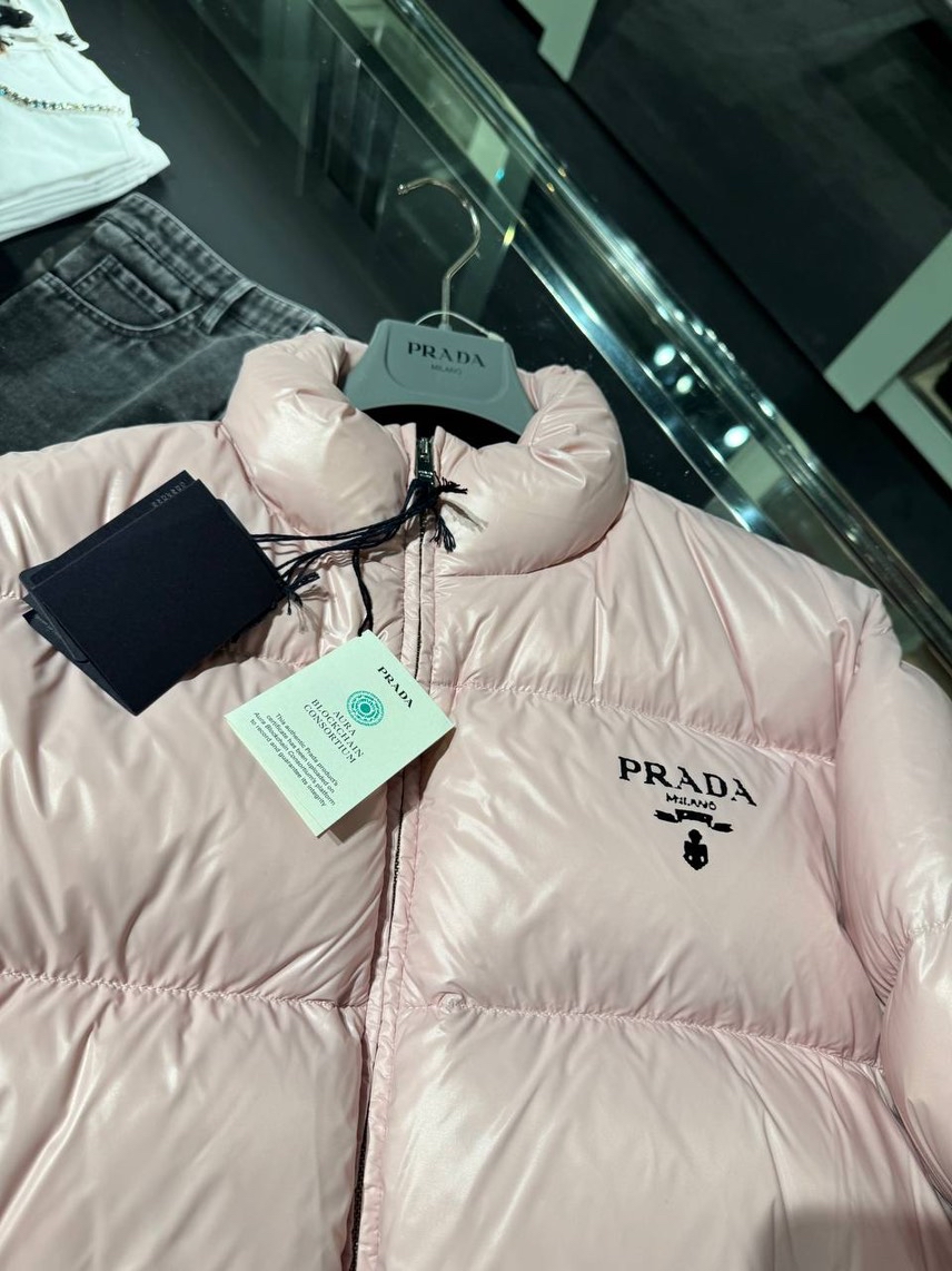 PRADA Down jacket side view - Women's luxury Clothes