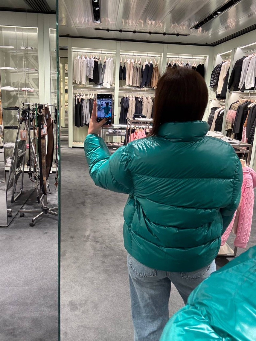 PRADA Down jacket side view - Women's luxury Clothes