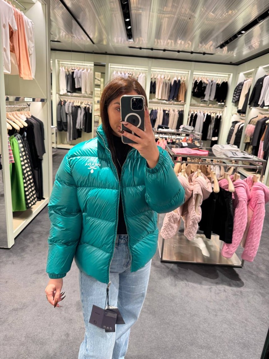 PRADA Down jacket front view - Women's luxury Clothes