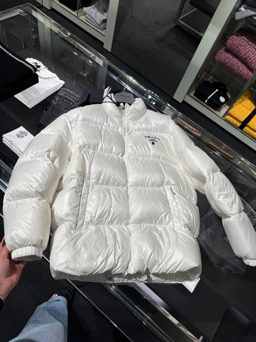 PRADA Down jacket side view - Women's luxury Clothes