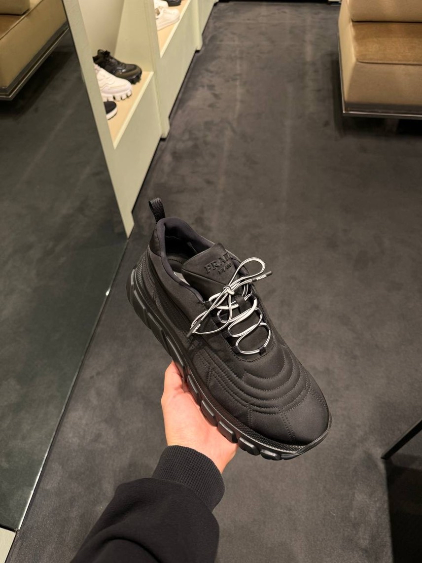 PRADA Sneakers side view - Women's luxury Shoes