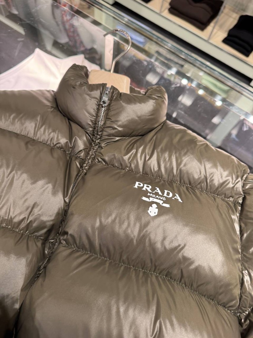 PRADA Down jacket side view - Women's luxury Clothes