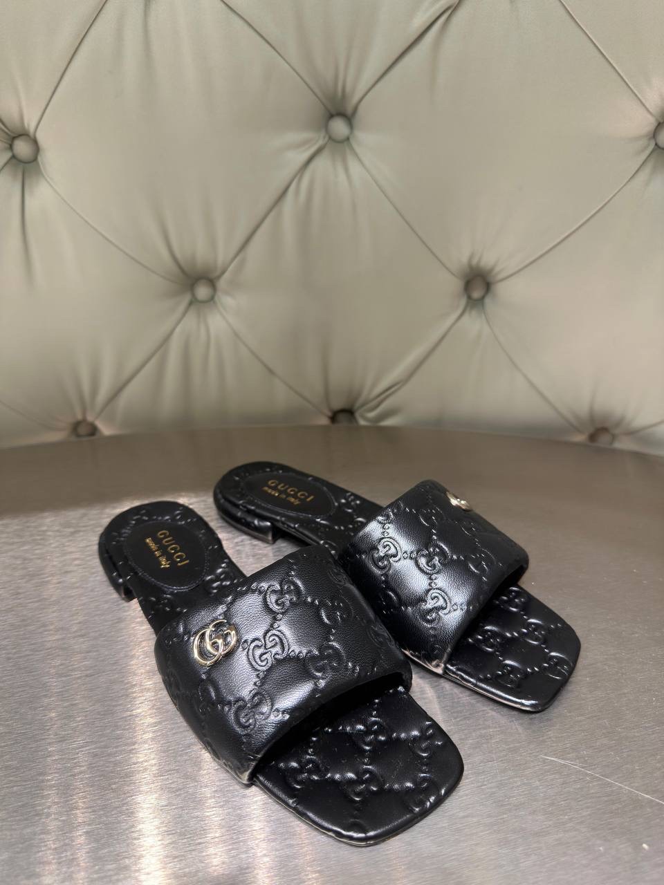 GUCCI Slides front view - Women's luxury Shoes