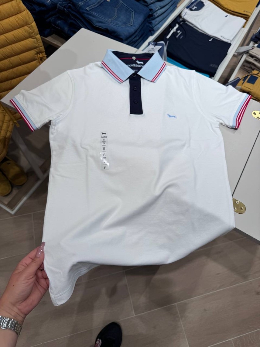 HARMONT & BLAINE T-shirt and Polo side view - Men's luxury Clothes