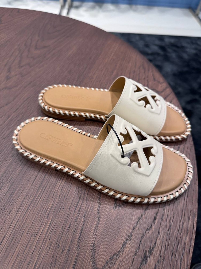 OFF-WHITE Slides side view - Women's luxury Shoes