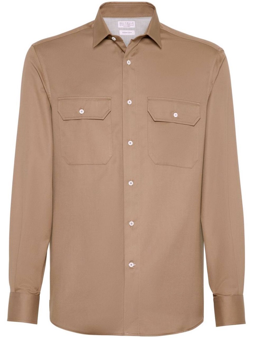 BRUNELLO CUCINELLI Shirts side view - Men's luxury Clothes