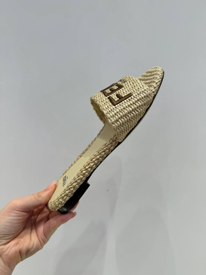 FENDI Slides side view - Women's luxury Shoes