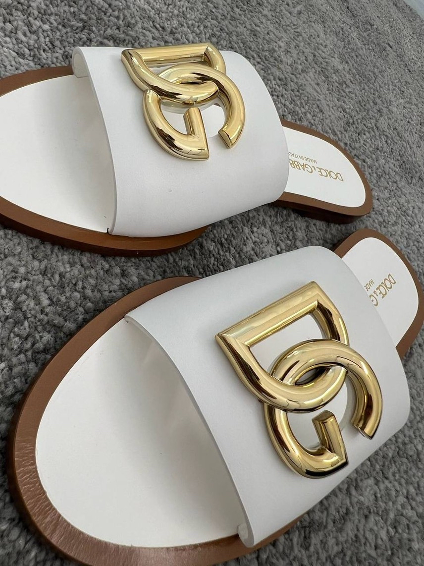 DOLCE & GABBANA Slides side view - Women's luxury Shoes