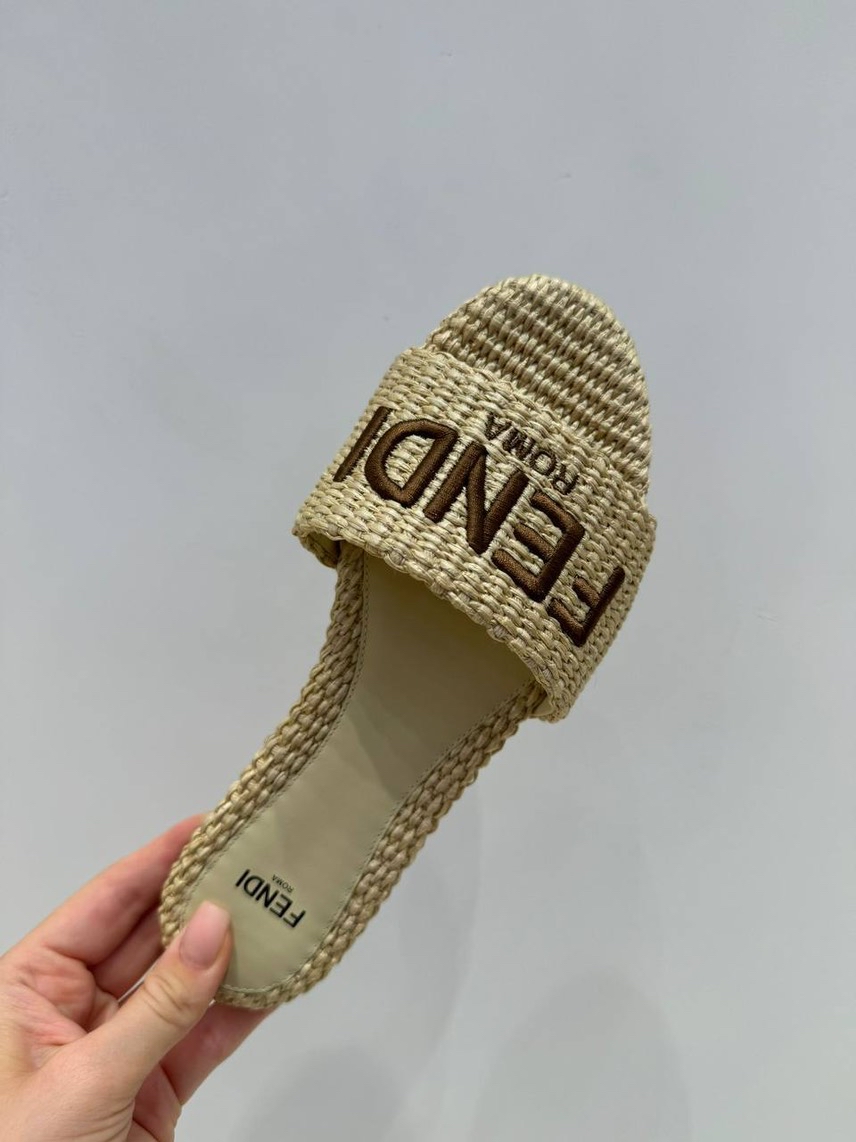 FENDI Slides front view - Women's luxury Shoes