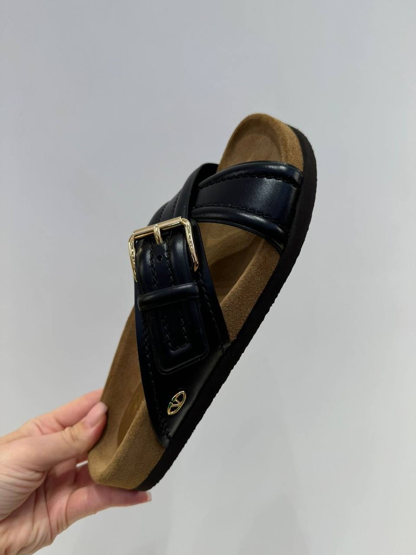 VALENTINO GARAVANI Slides side view - Women's luxury Shoes