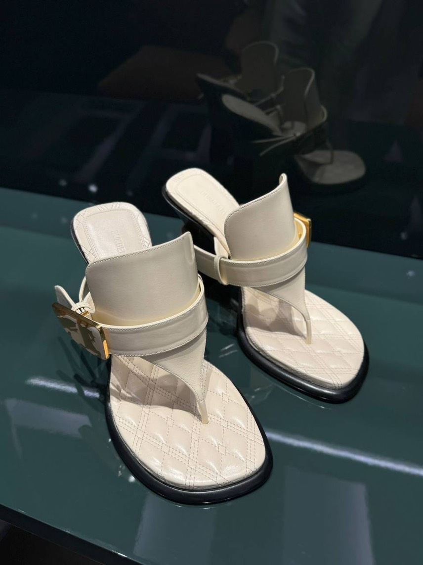 BURBERRY Sandals side view - Women's luxury Shoes