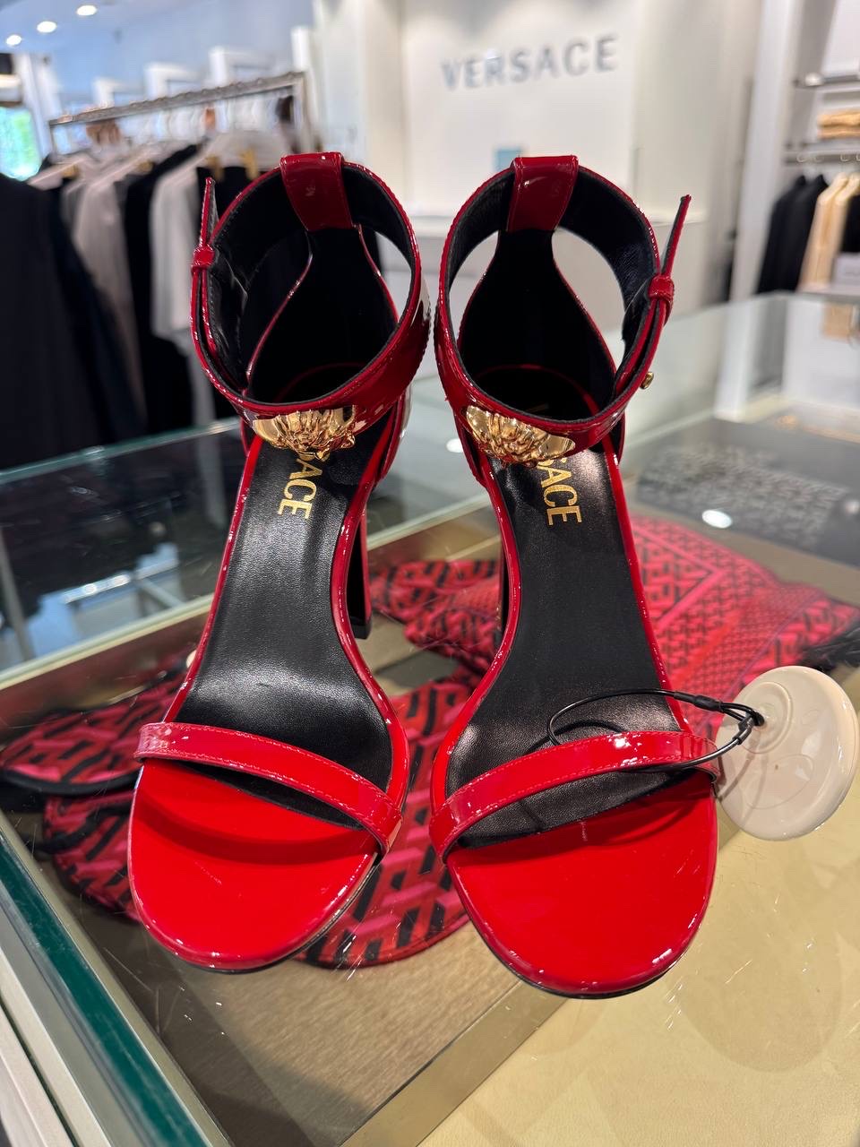 VERSACE Sandals side view - Women luxury Shoes