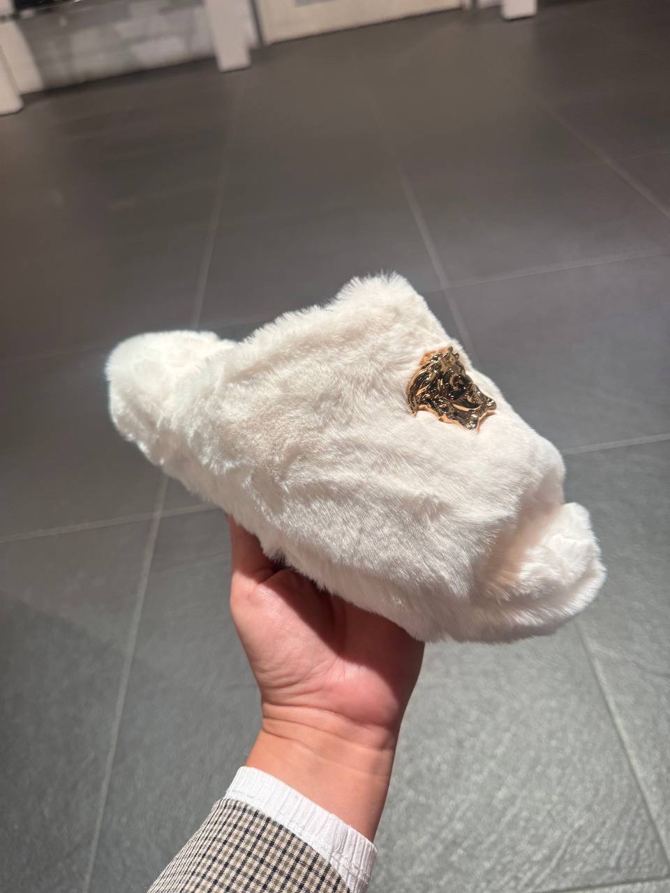 VERSACE Slides front view - Women luxury Shoes