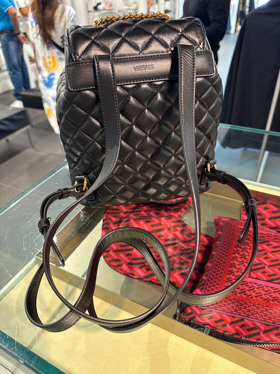 VERSACE Backpack side view - Women luxury Bags