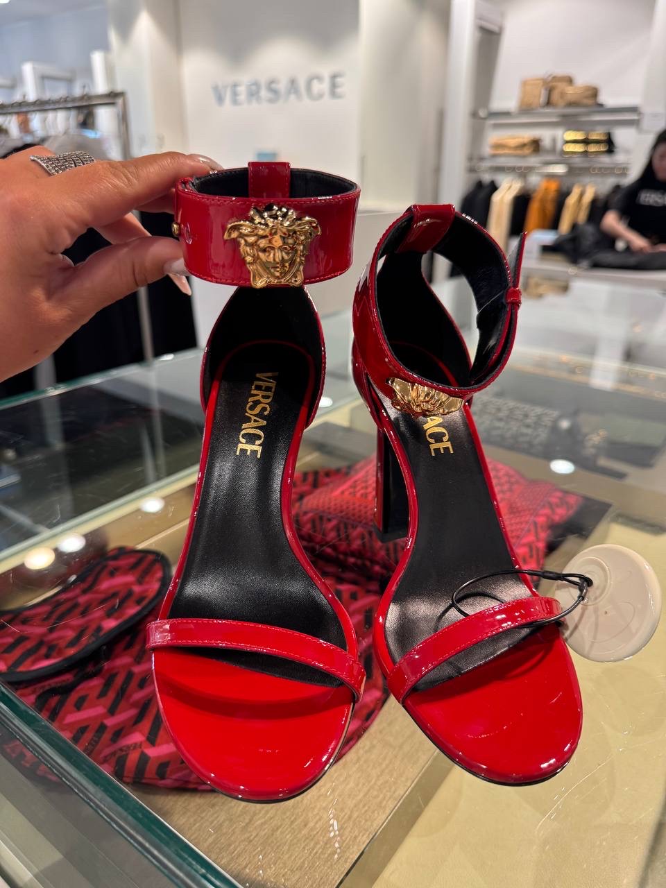 VERSACE Sandals side view - Women luxury Shoes