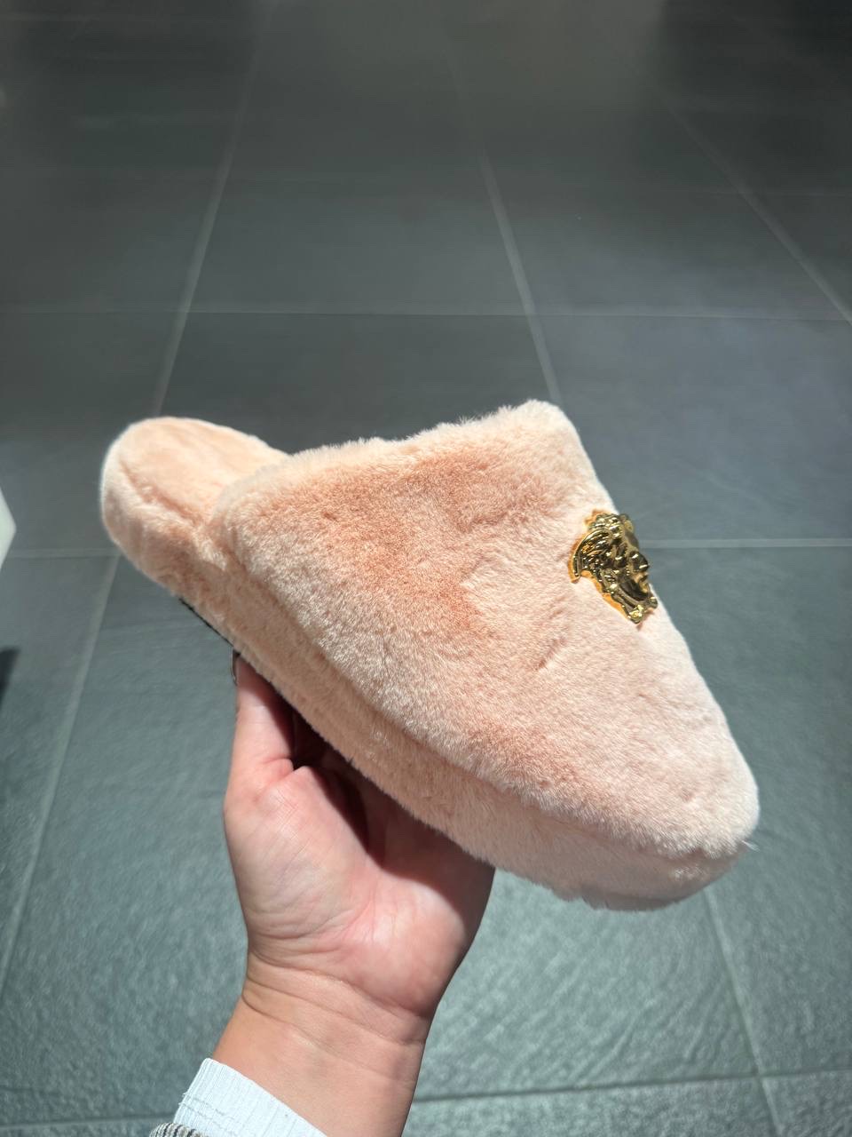 VERSACE Slides side view - Women luxury Shoes