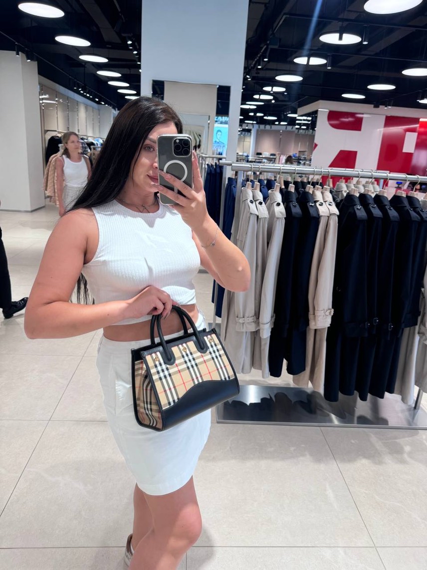BURBERRY Clutch bags side view - Women's luxury Bags