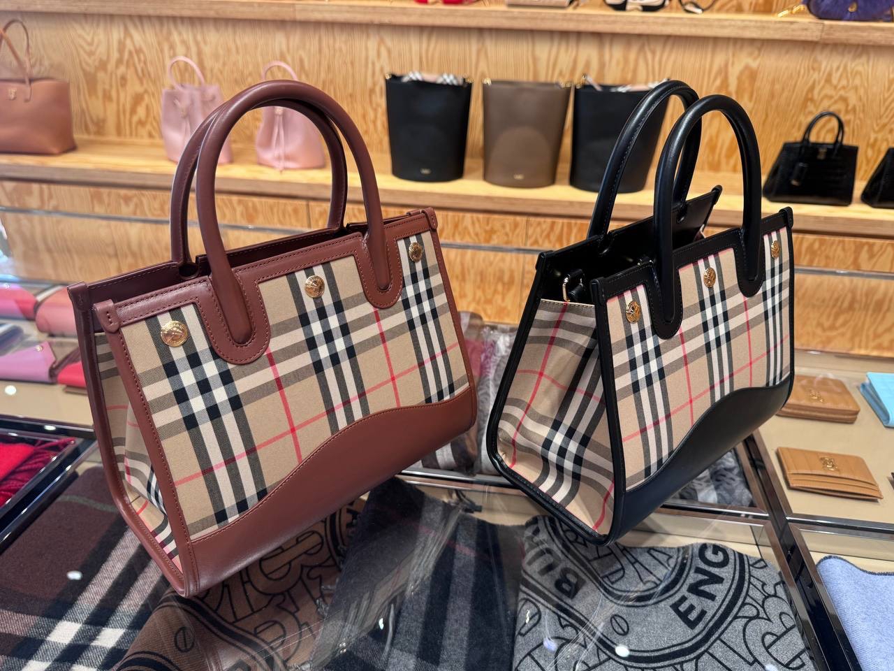 BURBERRY Clutch bags side view - Women's luxury Bags