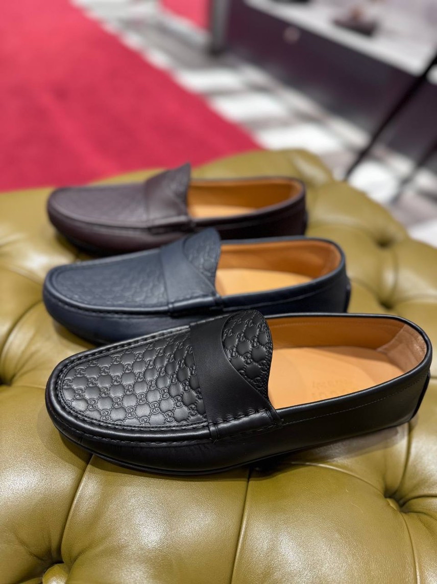 GUCCI Moccasins front view - Men's luxury Shoes