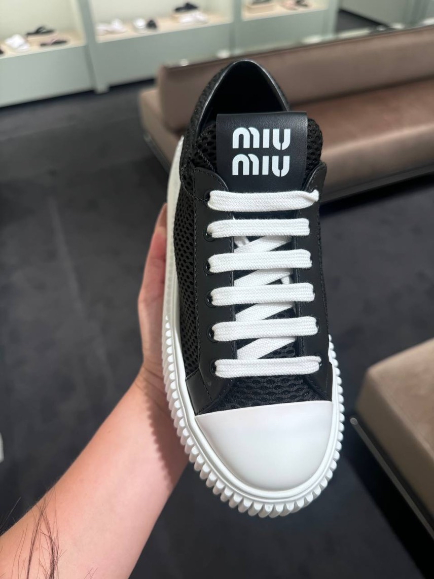 MIU MIU Sneakers side view - Women's luxury Shoes
