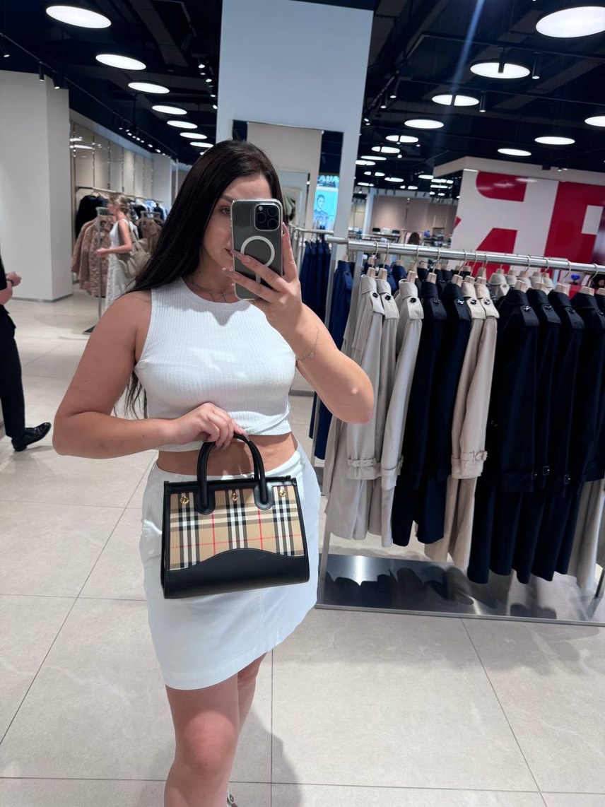 BURBERRY Clutch bags side view - Women's luxury Bags