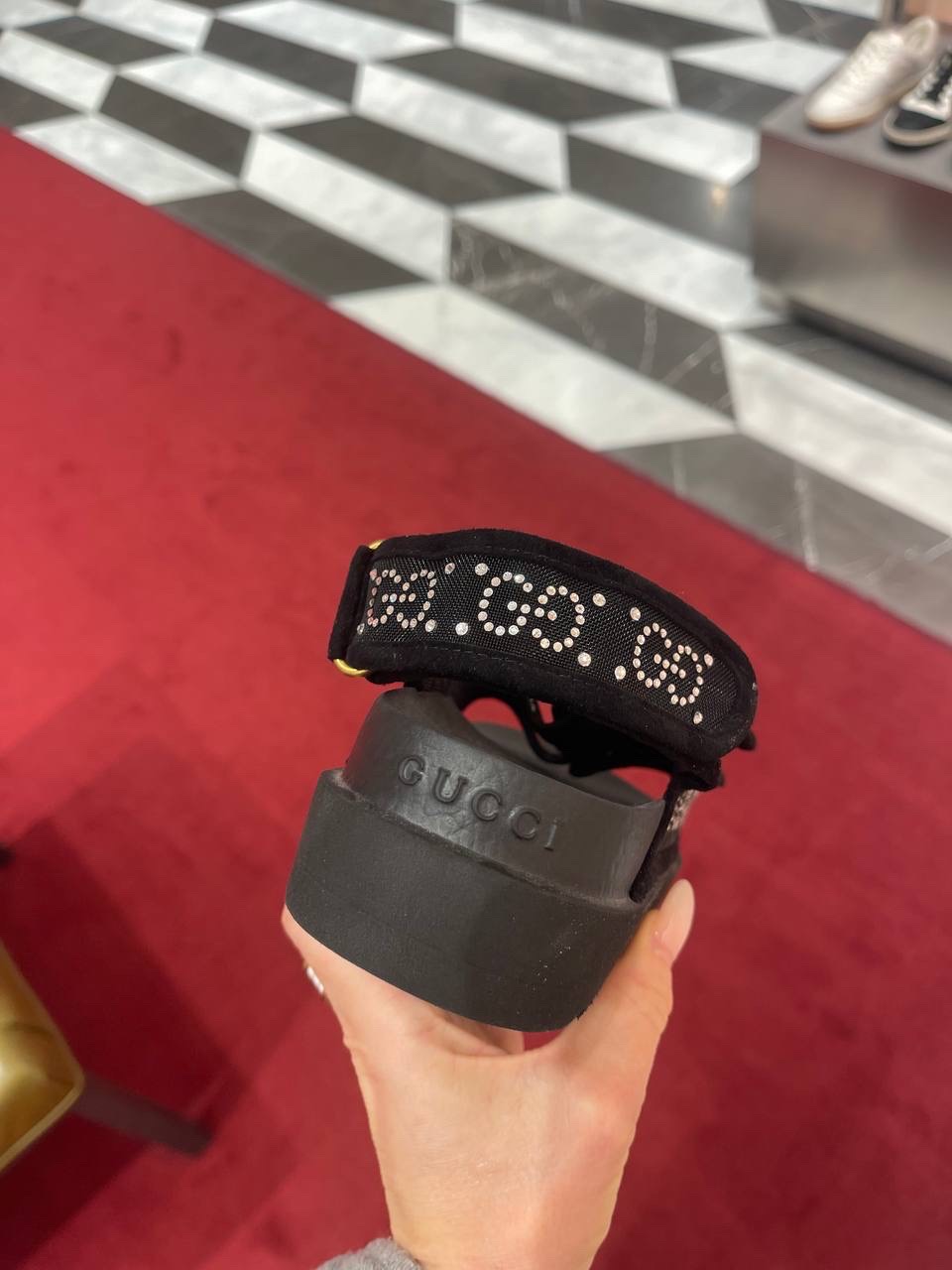 GUCCI Sandals side view - Women's luxury Shoes